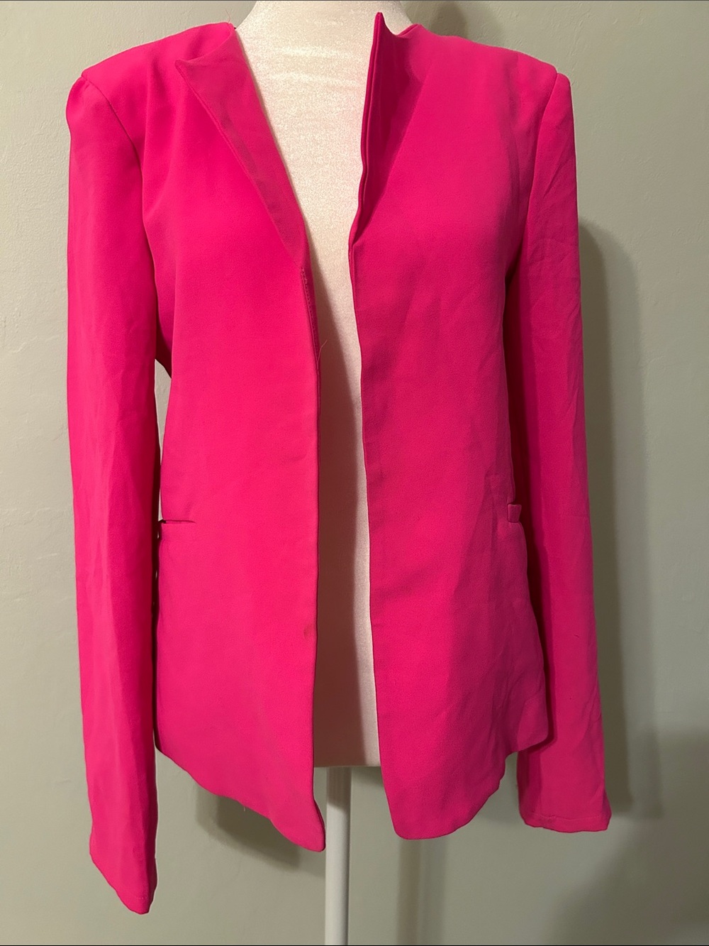Mustard Seed Bright Fuchsia Open-Front Blazer